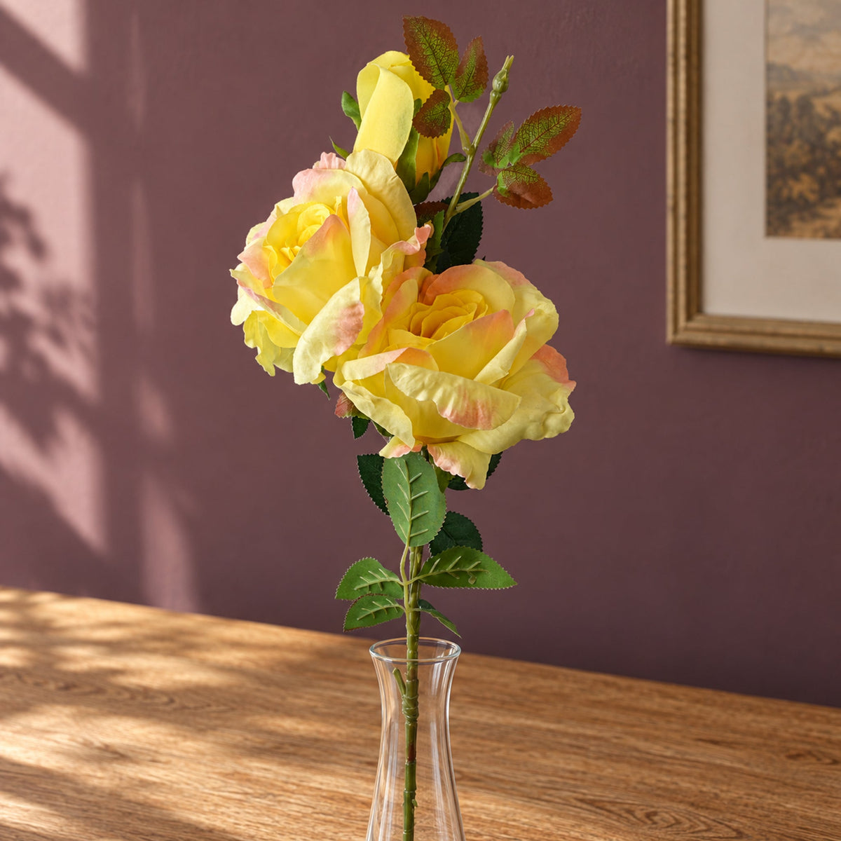 Realistic Artificial Rose Flower Stems