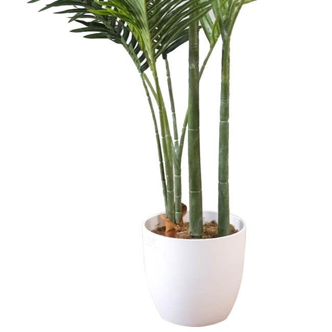 160cm Artificial Palm Tree with 15 Leaves in White Pot