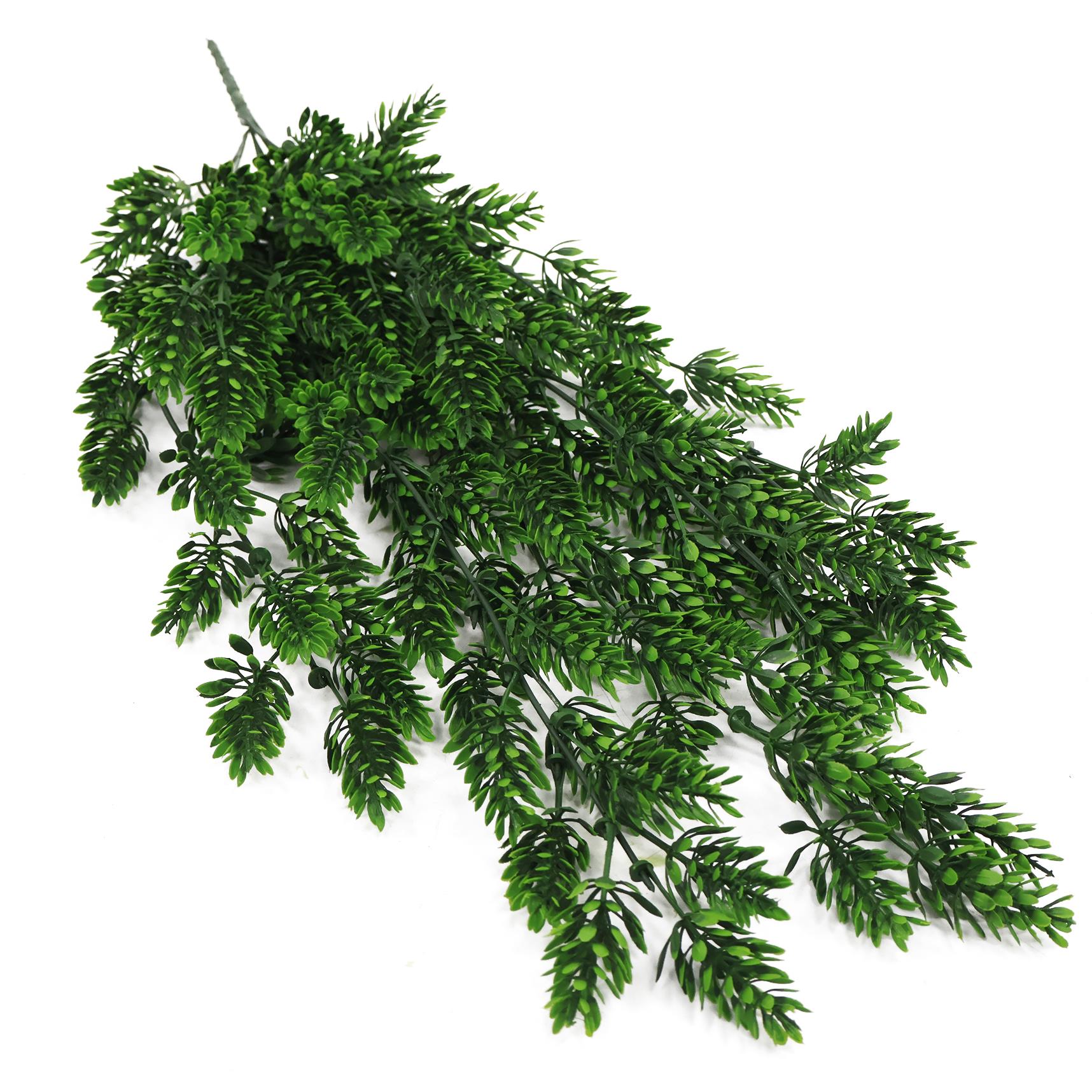 Hanging UV and Fire Resistant Artificial Clustered Fern Plant 128cm