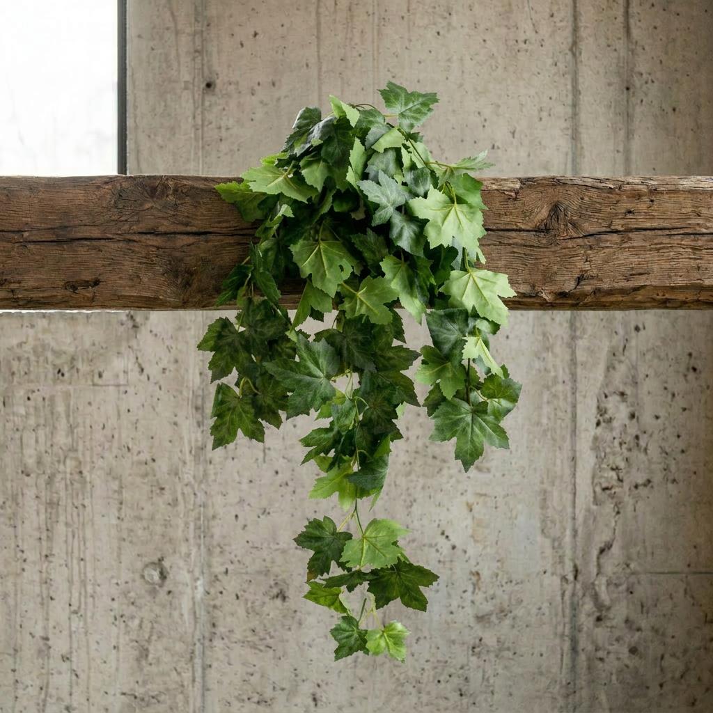 70cm Artificial Trailing Grape Ivy Plant Faux Hanging Foliage - Green