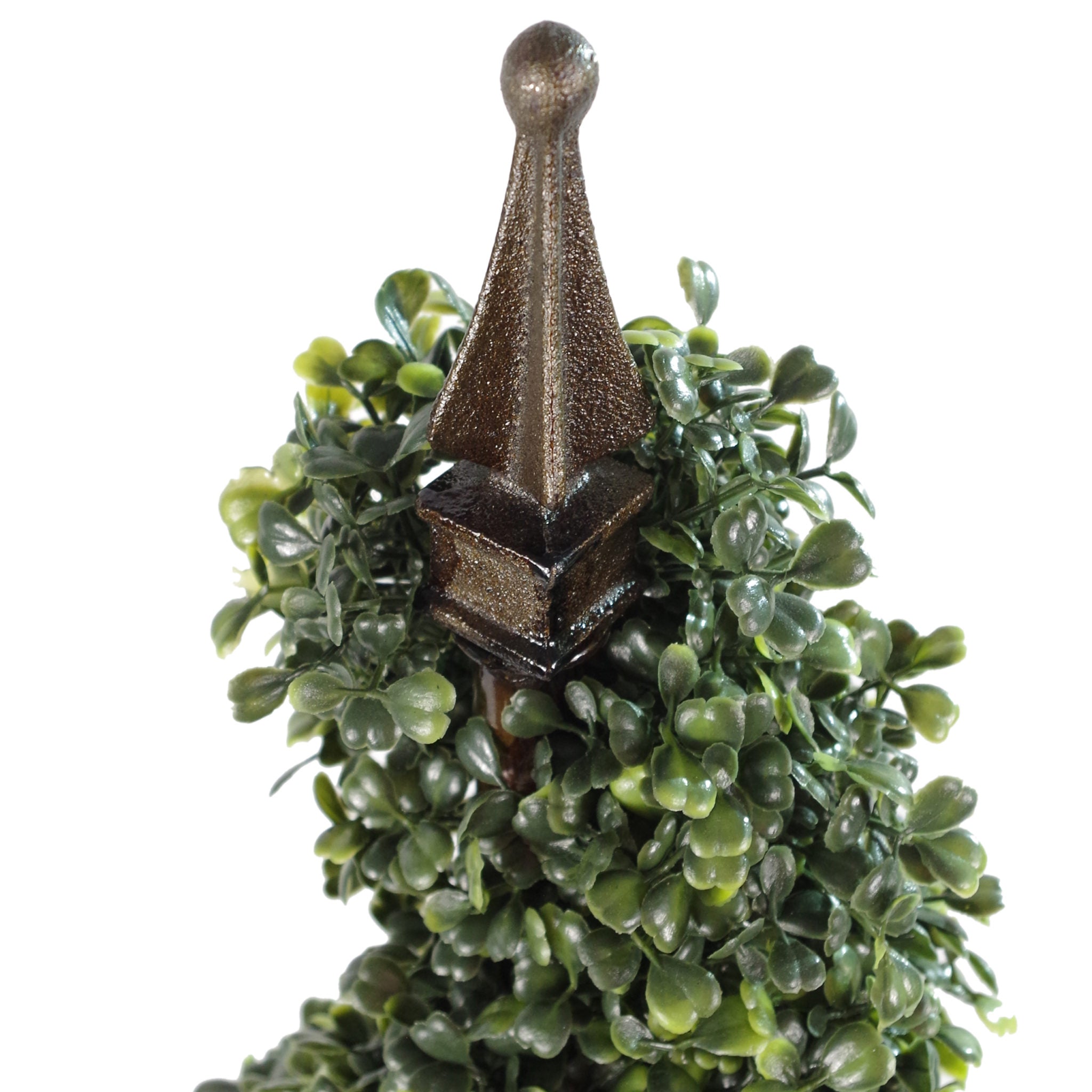 90cm (3ft) Tall Artificial Boxwood Tower Tree Topiary Spiral Decorative Top