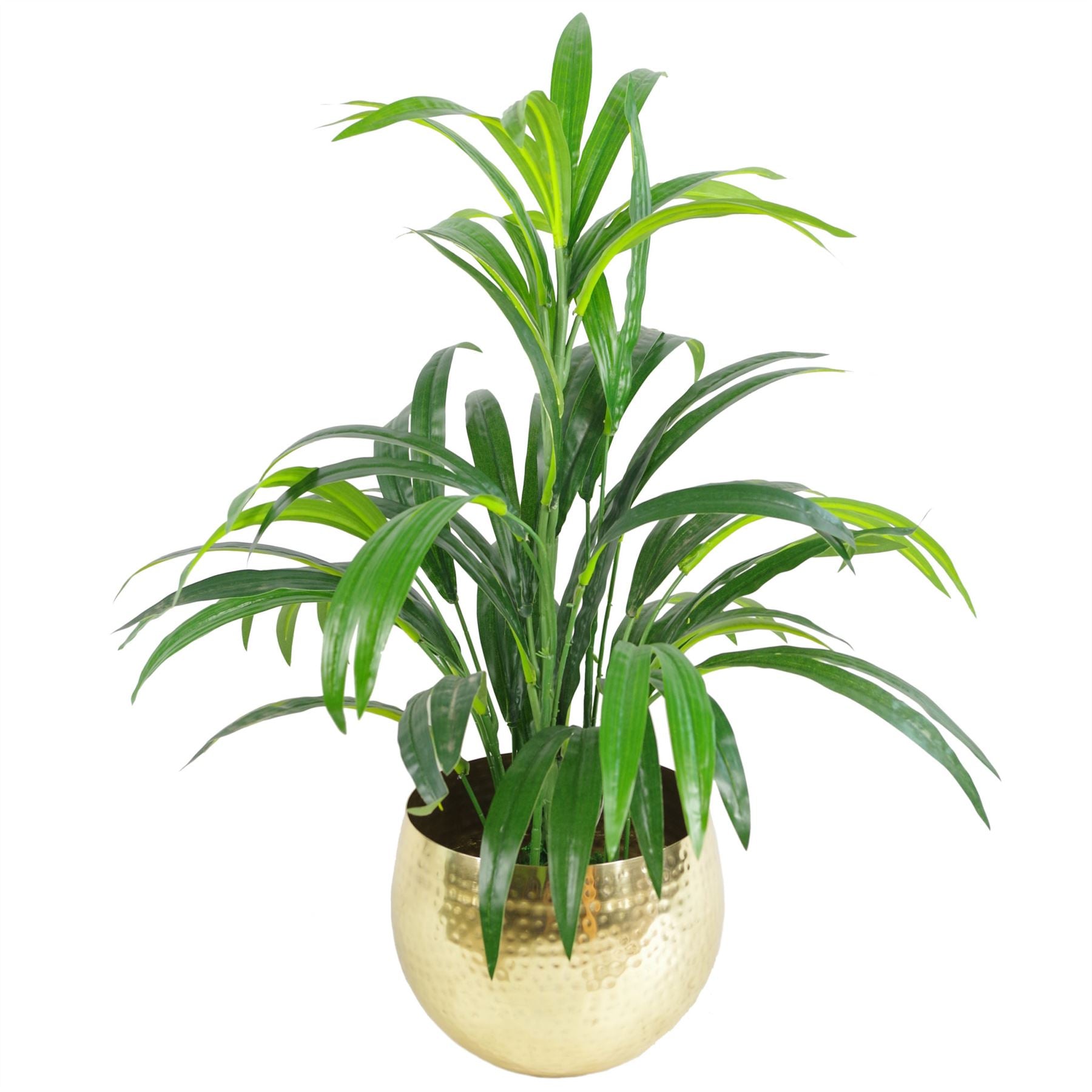 Leaf Large Metal Planter Hammered Handmade - Straight Edge