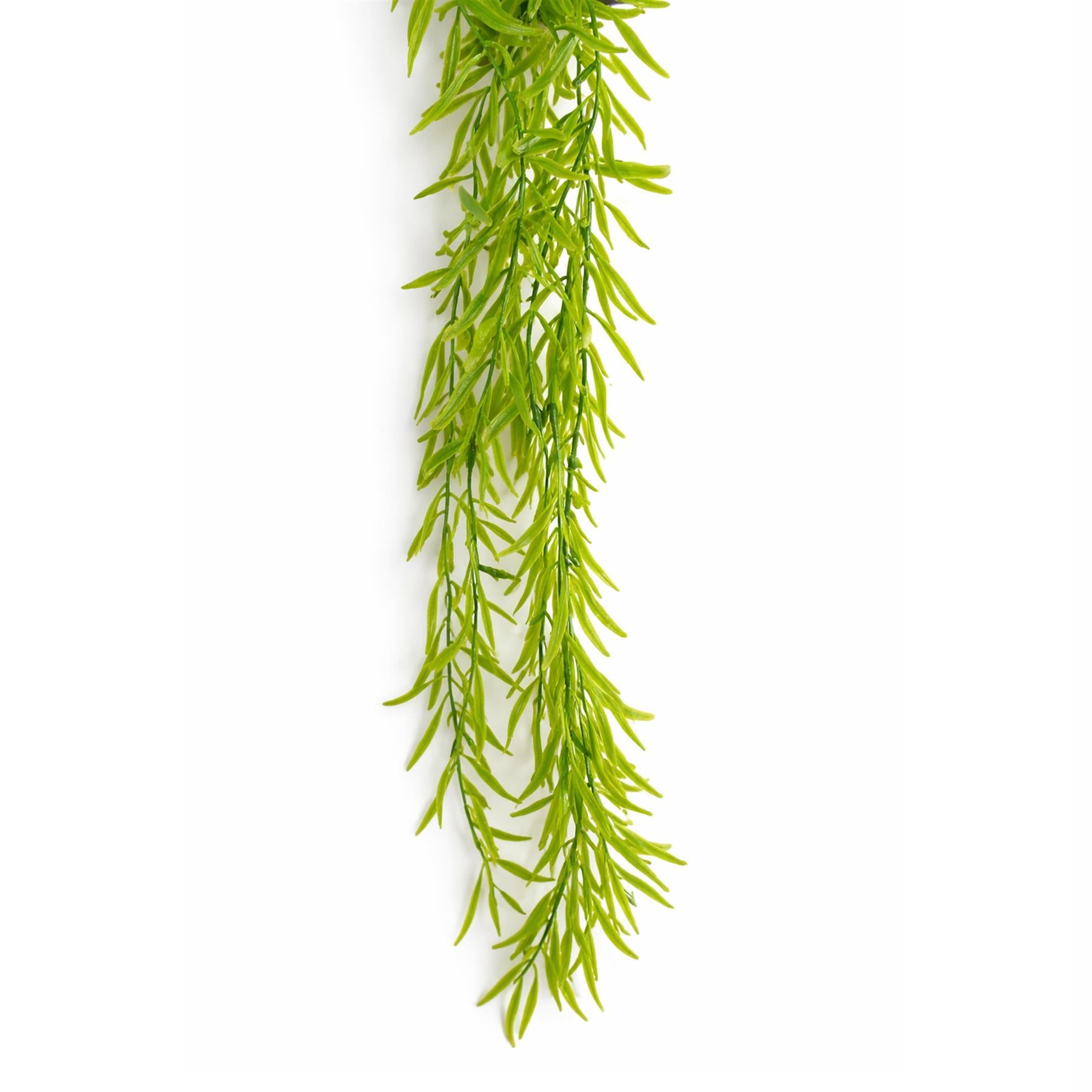 Plante artificielle suspendue style Rhipsalis, 100 cm, extrémités vert clair