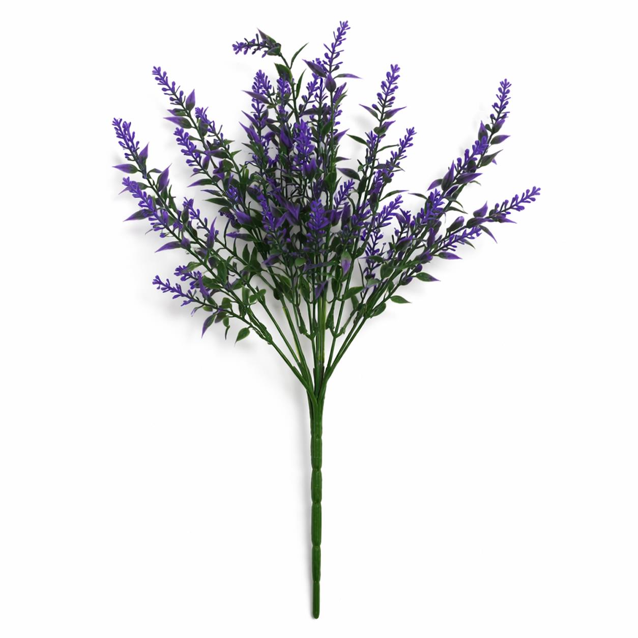 34cm Artificial Heather Stem Plant - Purple - Single Plant