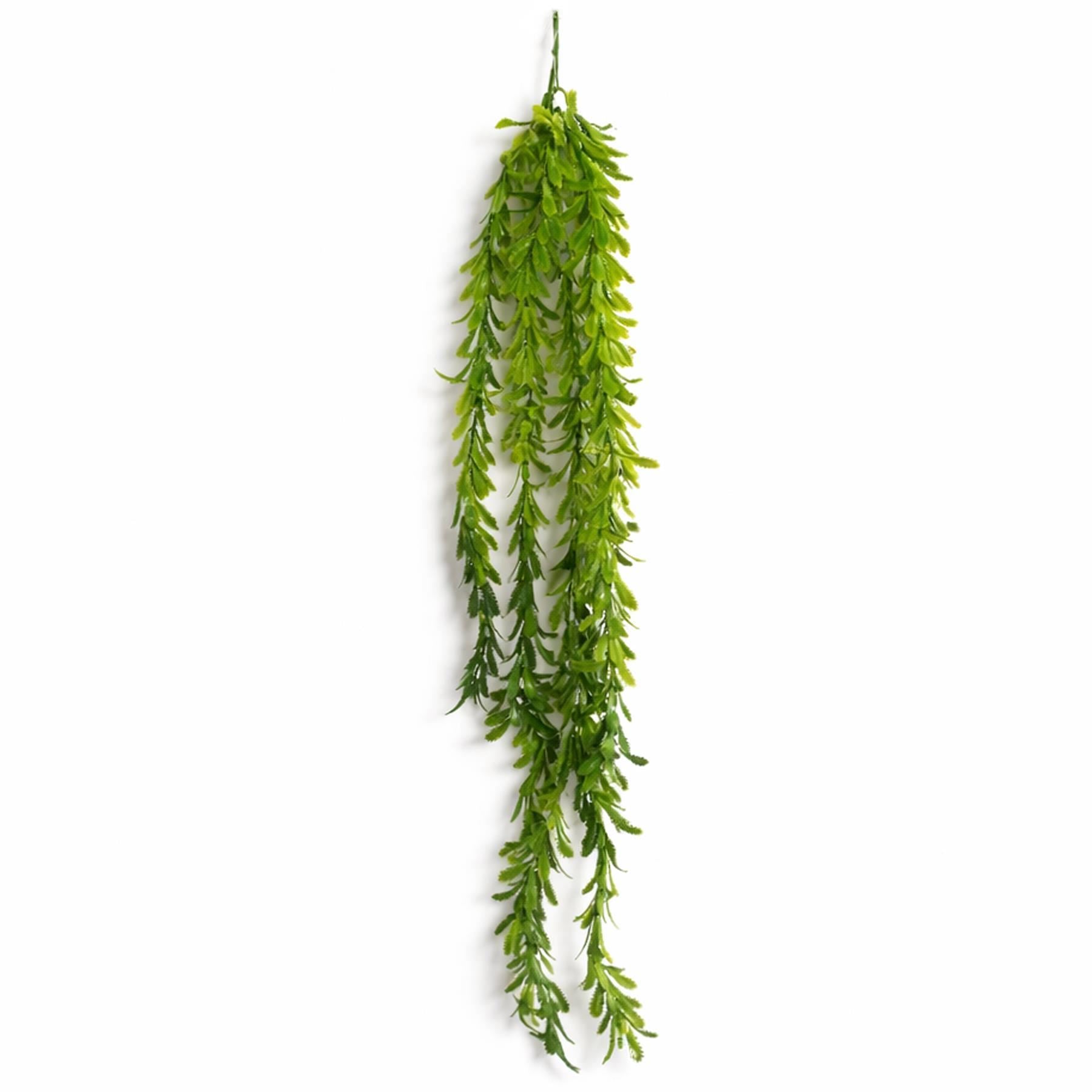 Plante artificielle suspendue style fougère tombante, 80 cm, fausse plante verte à suspendre