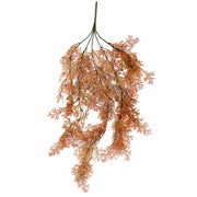 80cm Artificial Coral Fern Trailing Plant Autumn Orange Hanging Foliage - Single Plant