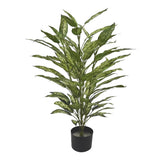 80cm Artificial Fire Retardant Aglaonema Bush with 72 Leaves