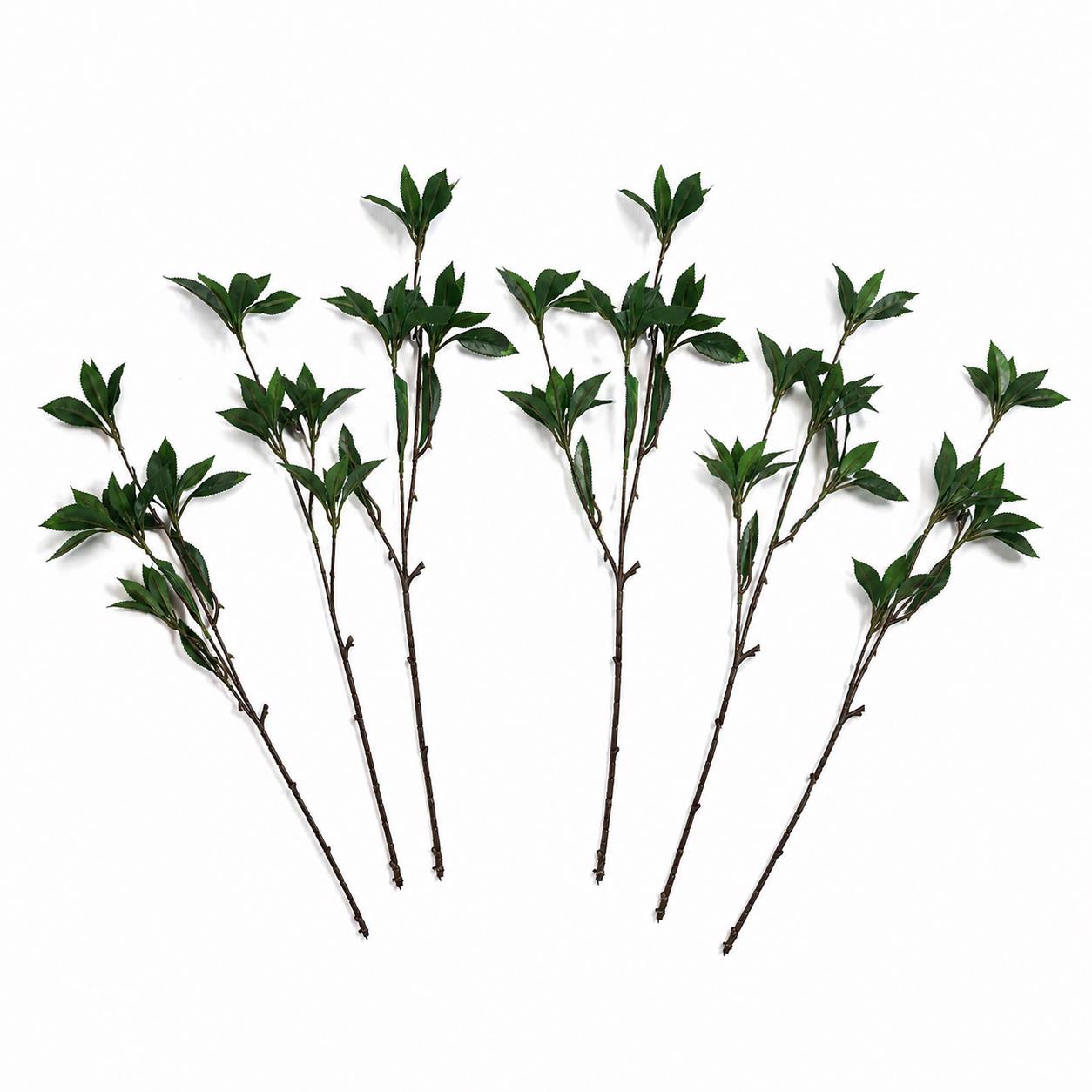 55cm künstlicher Lorbeerblatt-Spray-Stiel