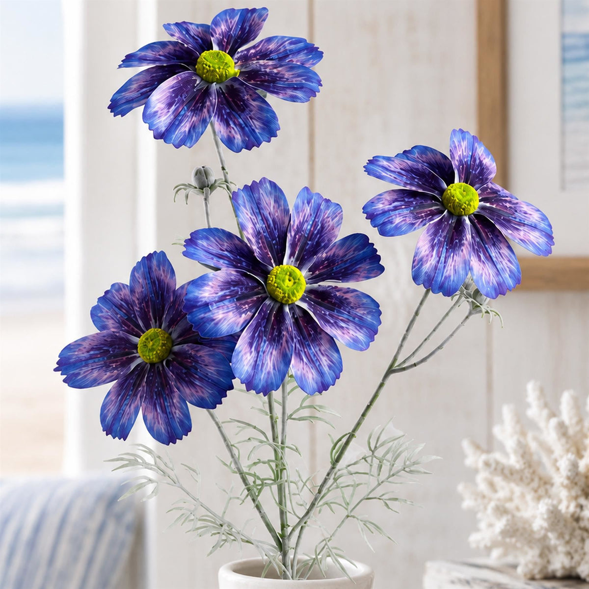 63cm Real Touch Artificial Cosmos Spray