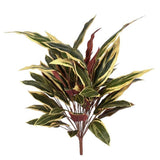 90cm Artificial Fire Retardant Caladium Bush 49 Leaves