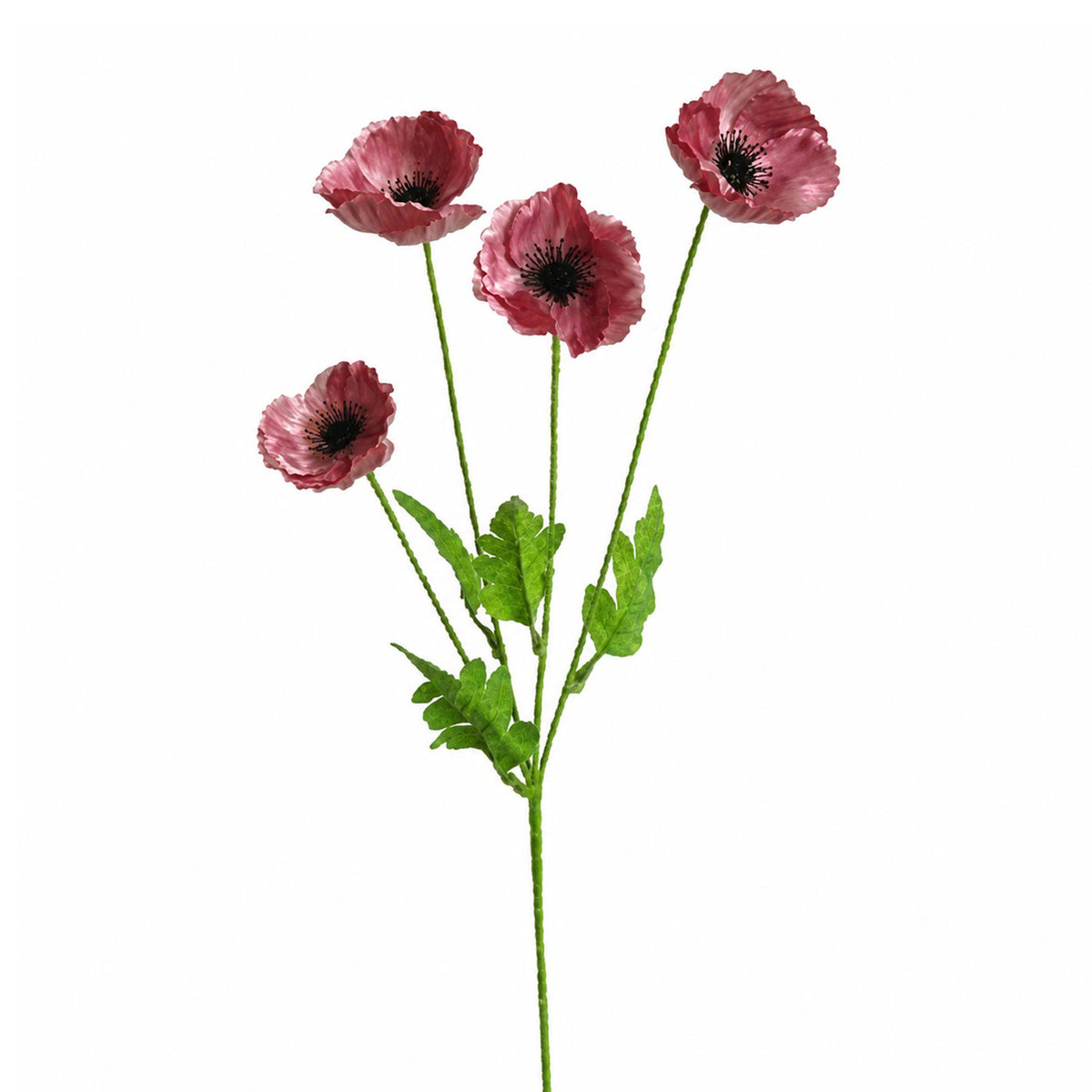60cm Artificial Poppy Flower Spray