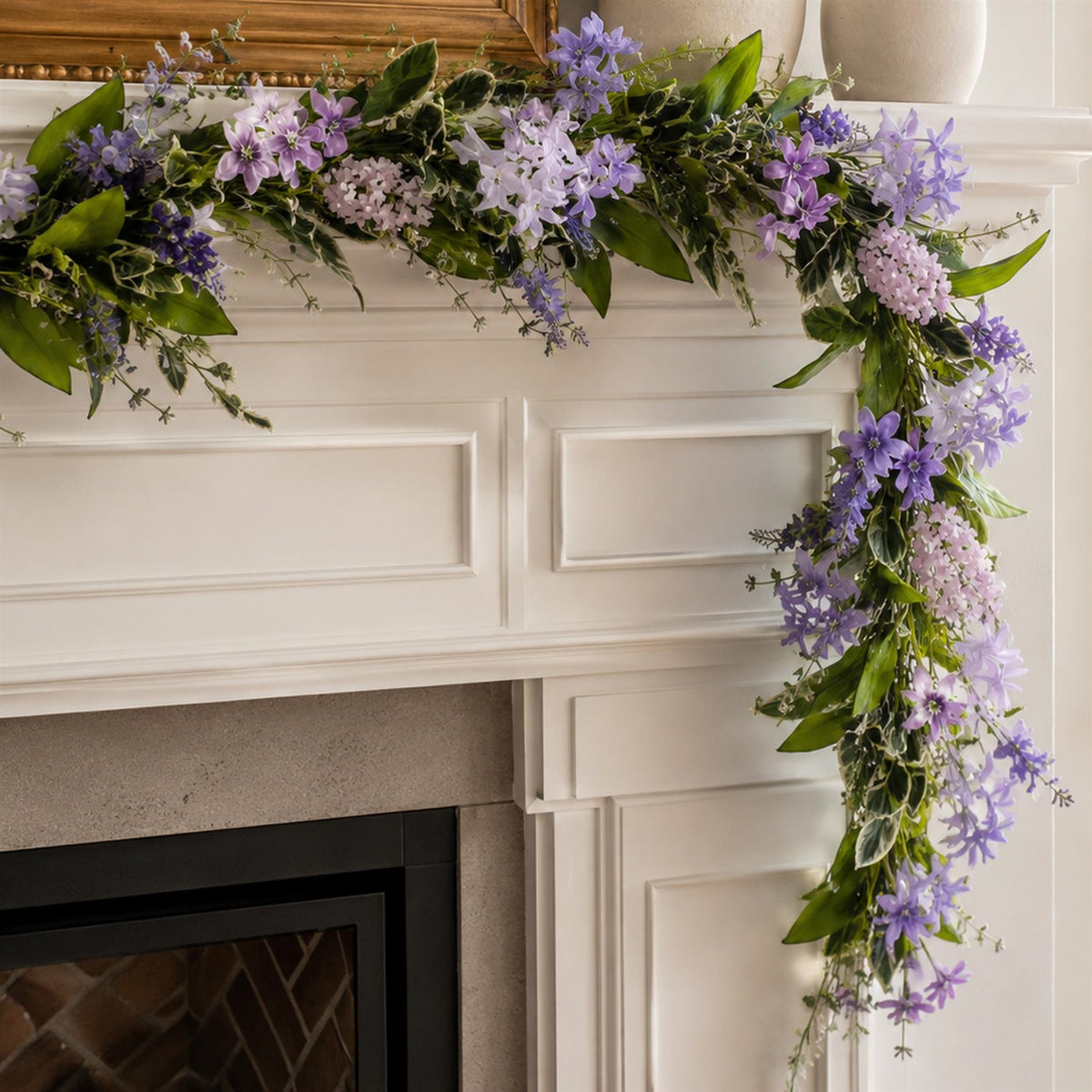 185cm Artificial Lilac and Purple Flower Garland