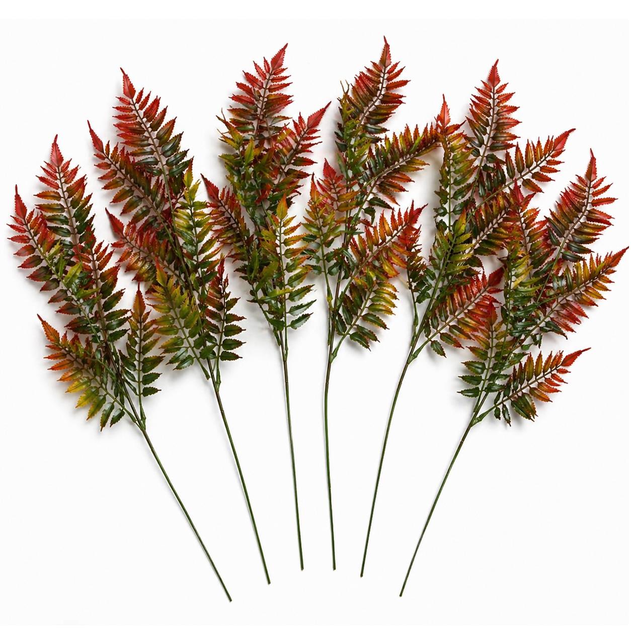 50 cm Künstlicher Farnstiel – Herbstorange