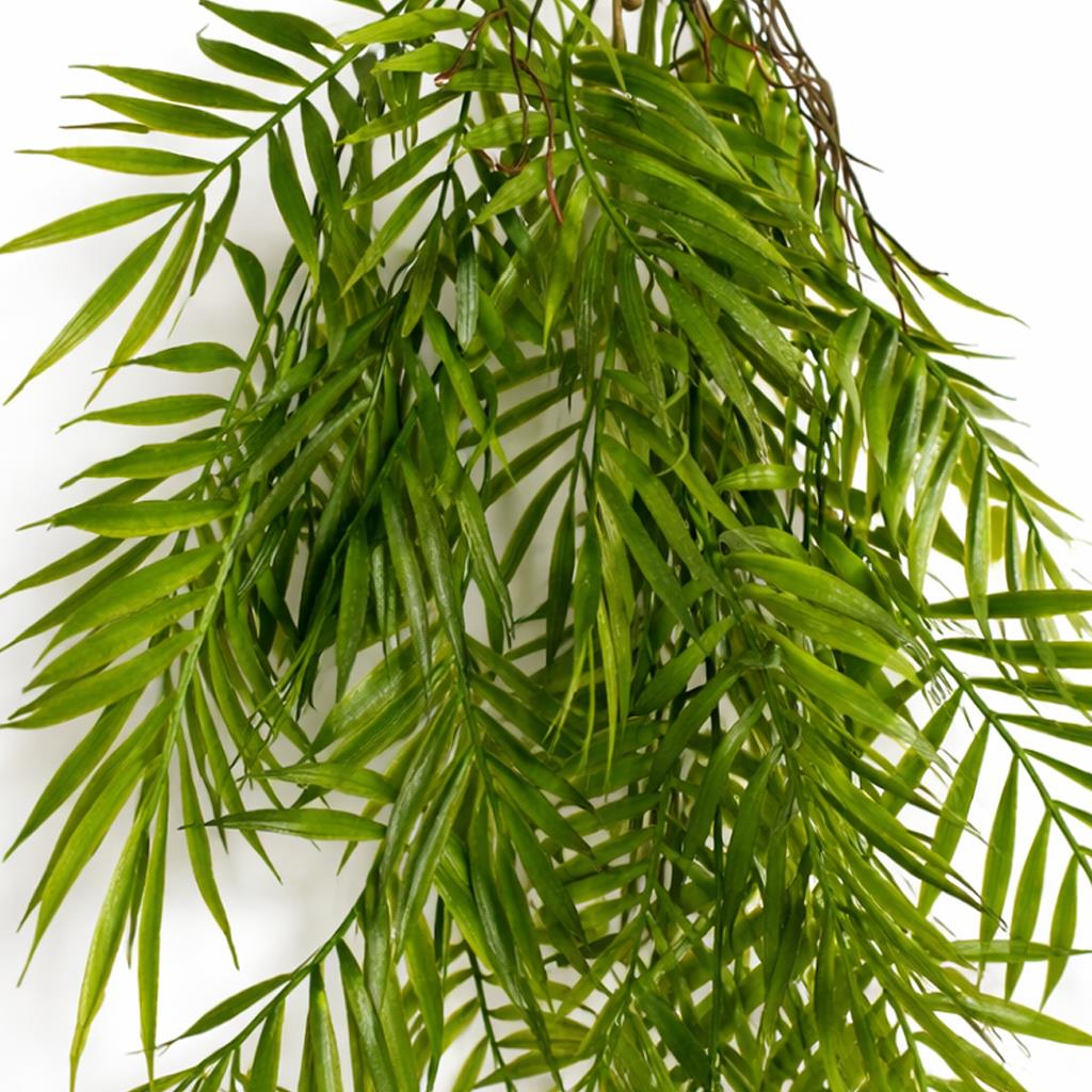 90cm Künstliche Hänge-Palmfarnpflanze, tropisches Kunstgrün