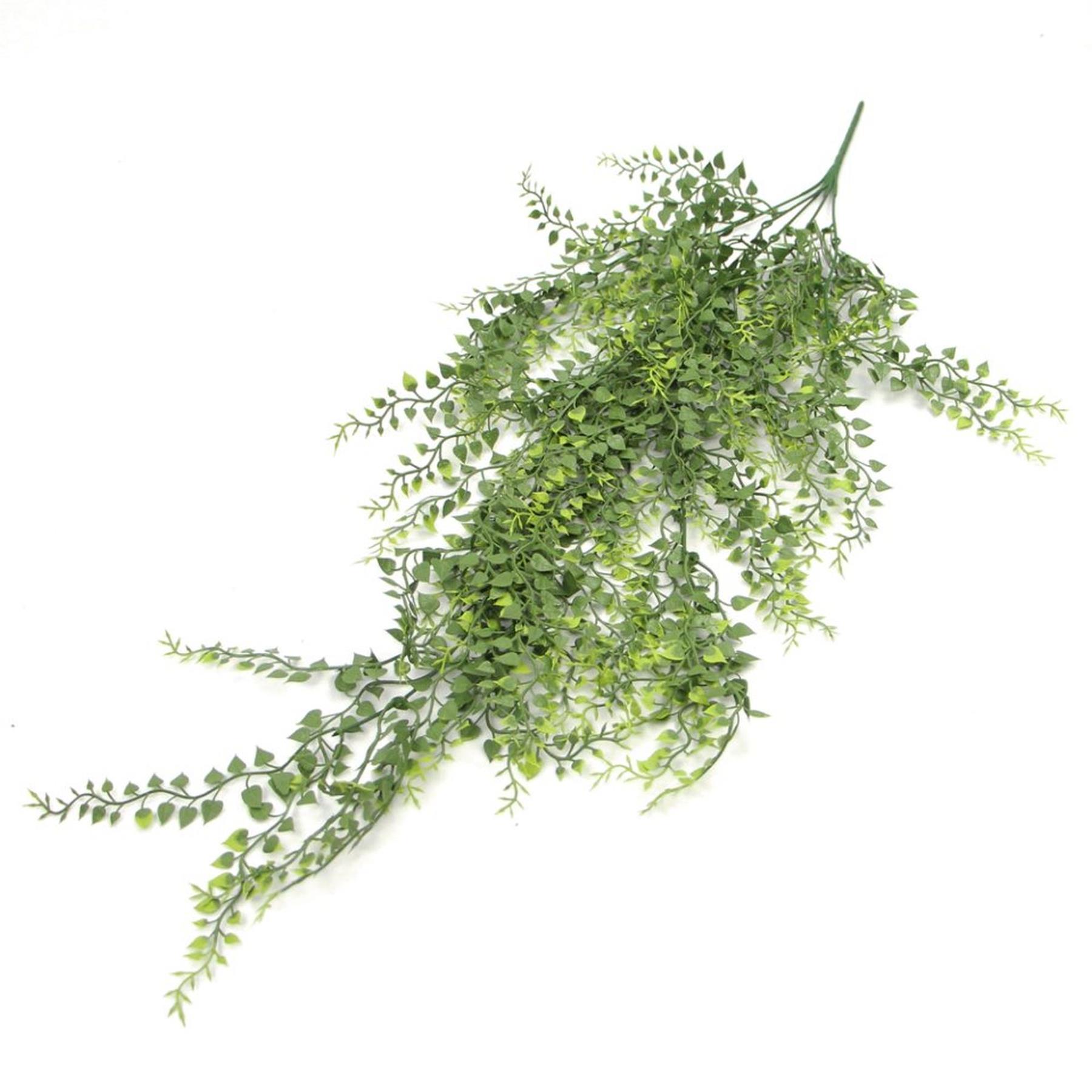 Hanging UV and Fire Resistant Artificial Trailing Button Fern Plant 82cm