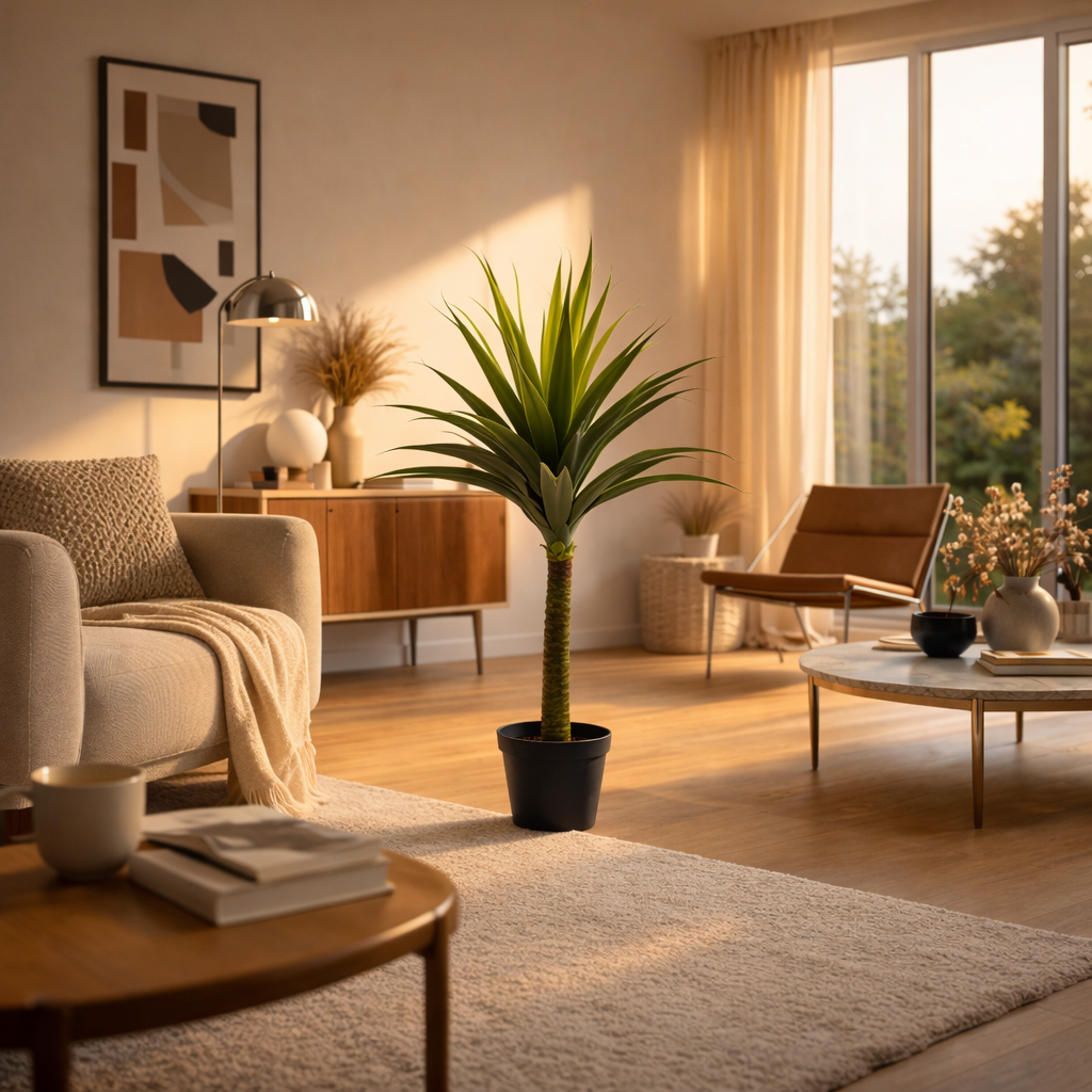 90cm (3ft) Large Artificial Yukka Plant Spiky Tree Plant Realistic