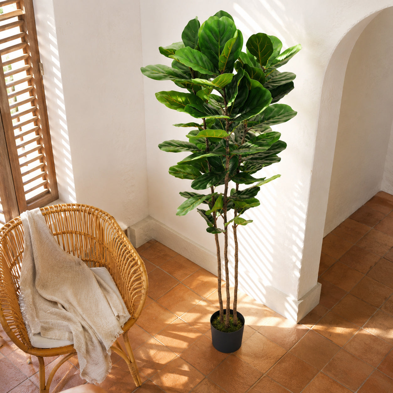 180 cm künstlicher Geigenfeigenbaum, Premium-Qualität