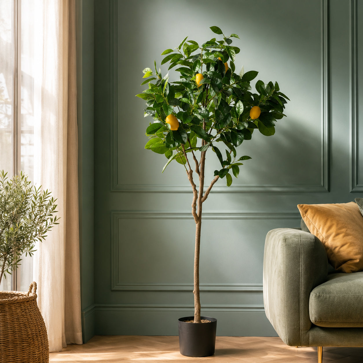 150cm Künstlicher Zitronenbaum Premium