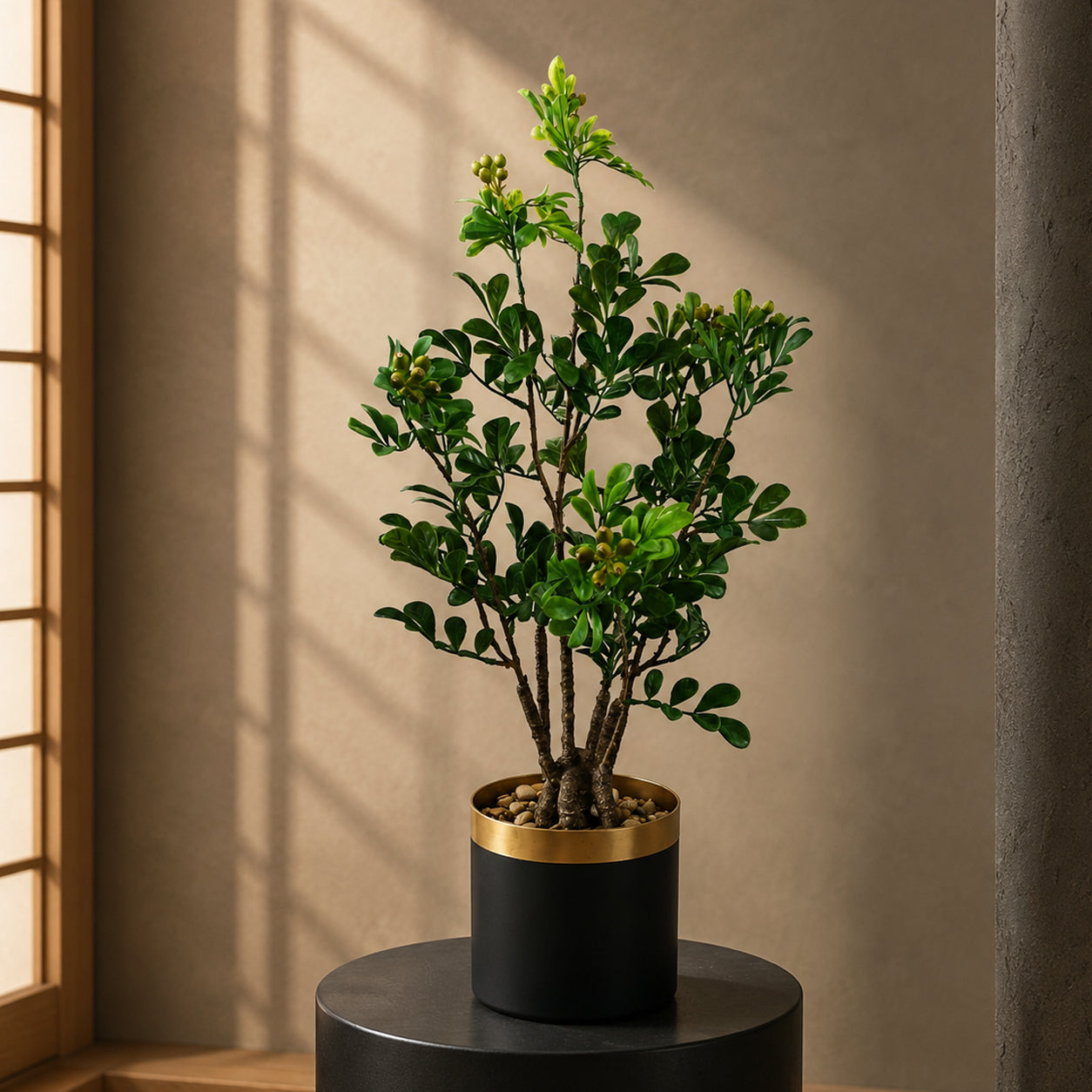 60cm Artificial Aglaia Odorata Bonsai Ficus Tree