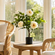 Camélia blanc Rose Artificielle 70cm