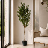 150cm Artificial Natural Look Olive Tree with Wooden Trunk