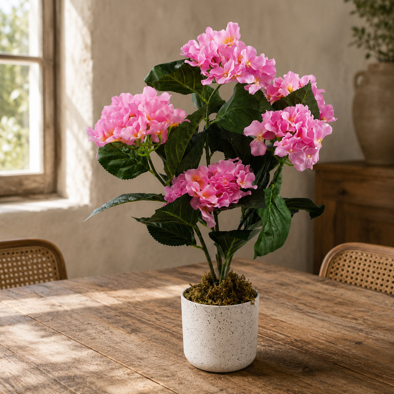 55cm Künstliche pinkfarbene Hortensie