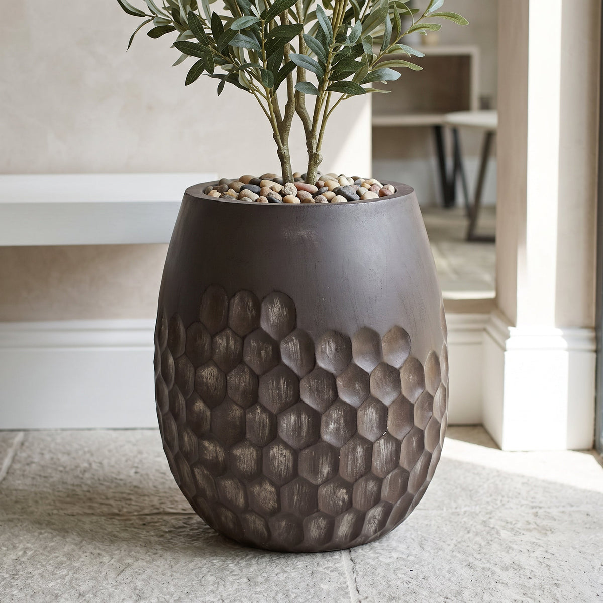 32cm x 27cm Honeycomb Planter Composite Plant Pot