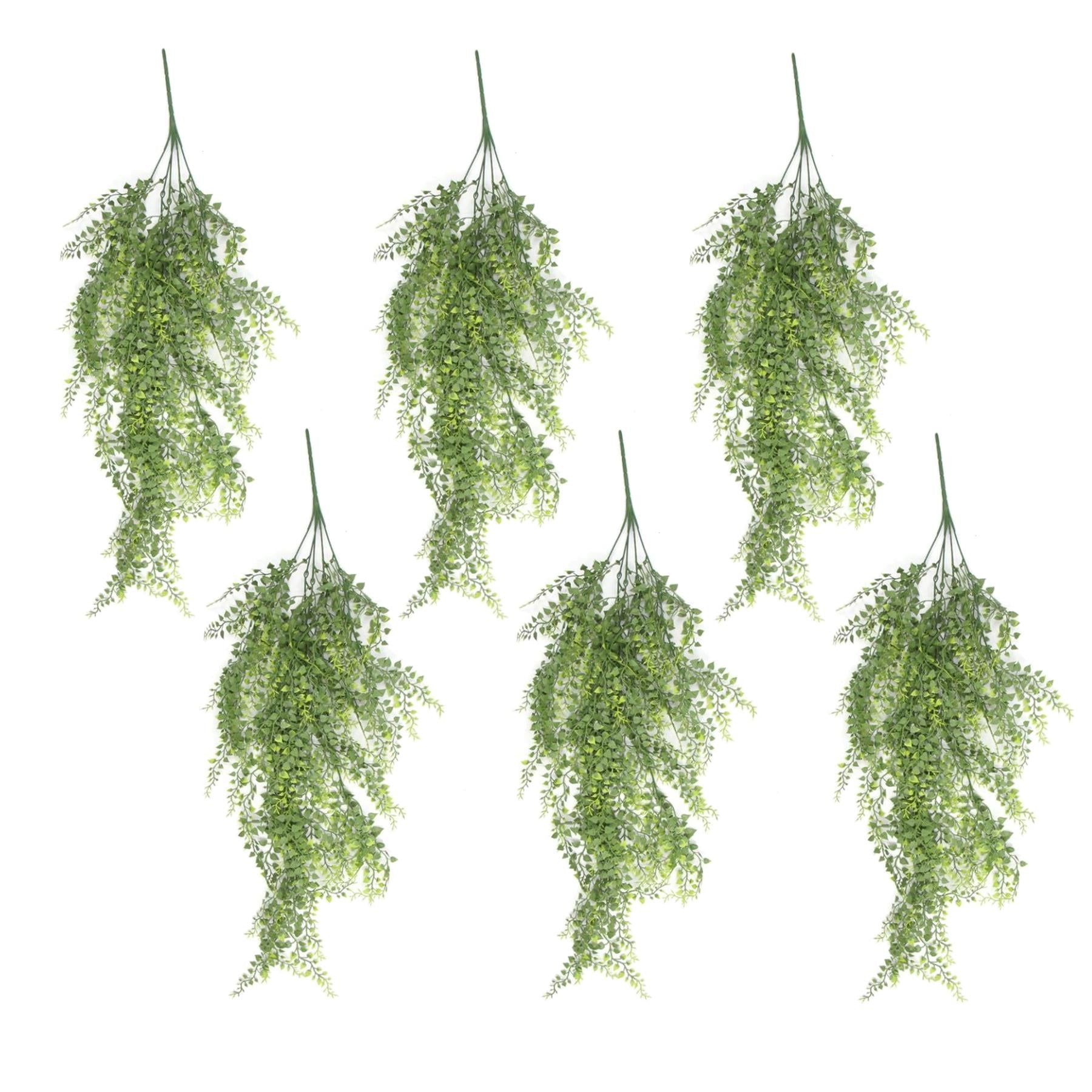 Hanging UV and Fire Resistant Artificial Trailing Button Fern Plant 82cm