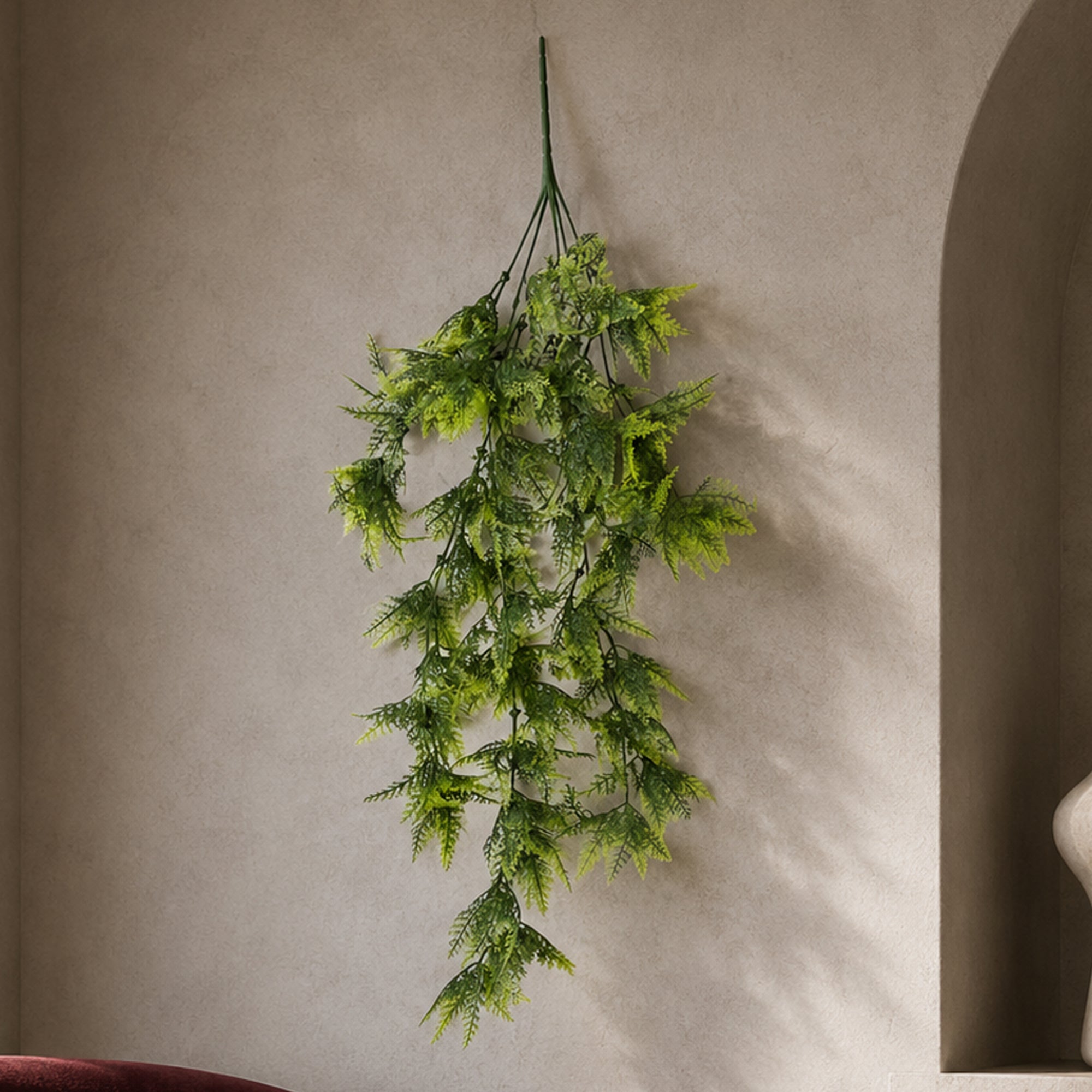 Hanging UV and Fire Resistant Artificial Boston Fern Plant 75cm
