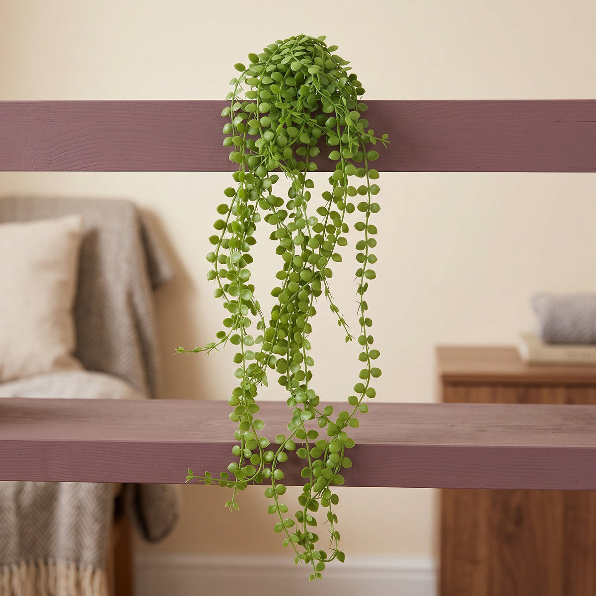 Hanging UV and Fire Resistant Artificial Plant Pearl String 92cm