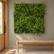 100cm Green Wall Fire Resistant Natural Fern Artificial