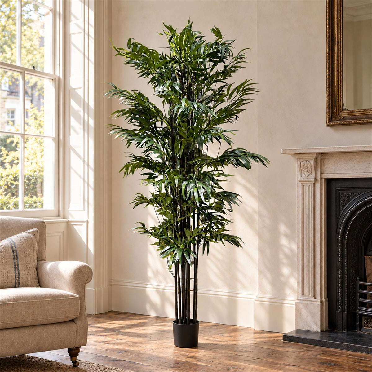 200cm Artificial Fire Retardant Natural Bamboo Tree