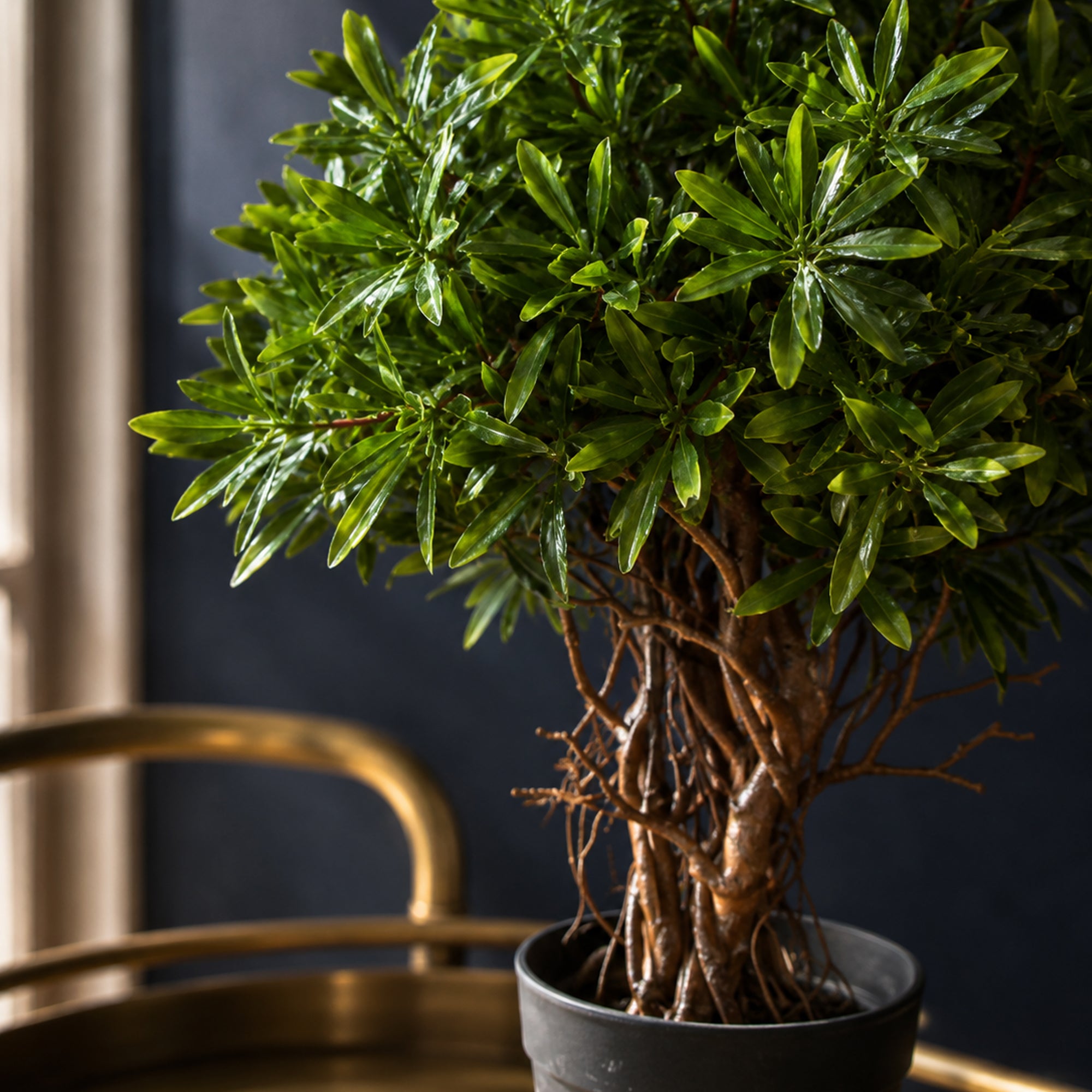 45cm Künstliche schwer entflammbare Mini-Ficus-Kugel