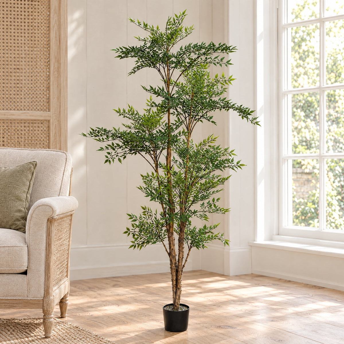 165cm Artificial Fire Retardant Nandina Tree with 4857 Leaves