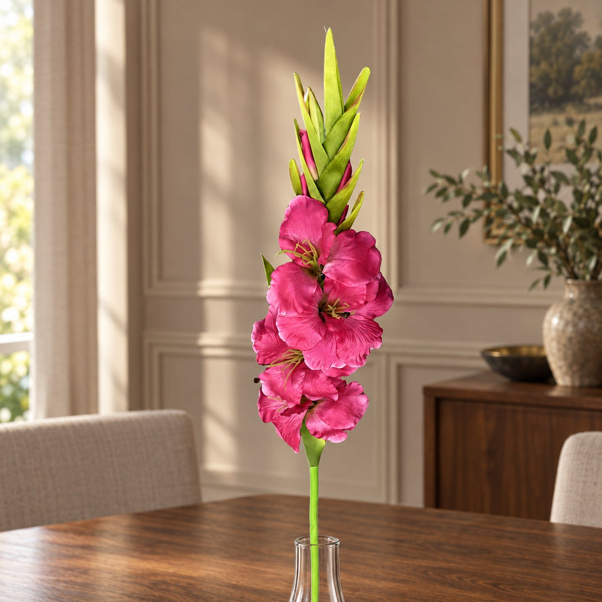 115cm Artificial Silk Gladioli Stem