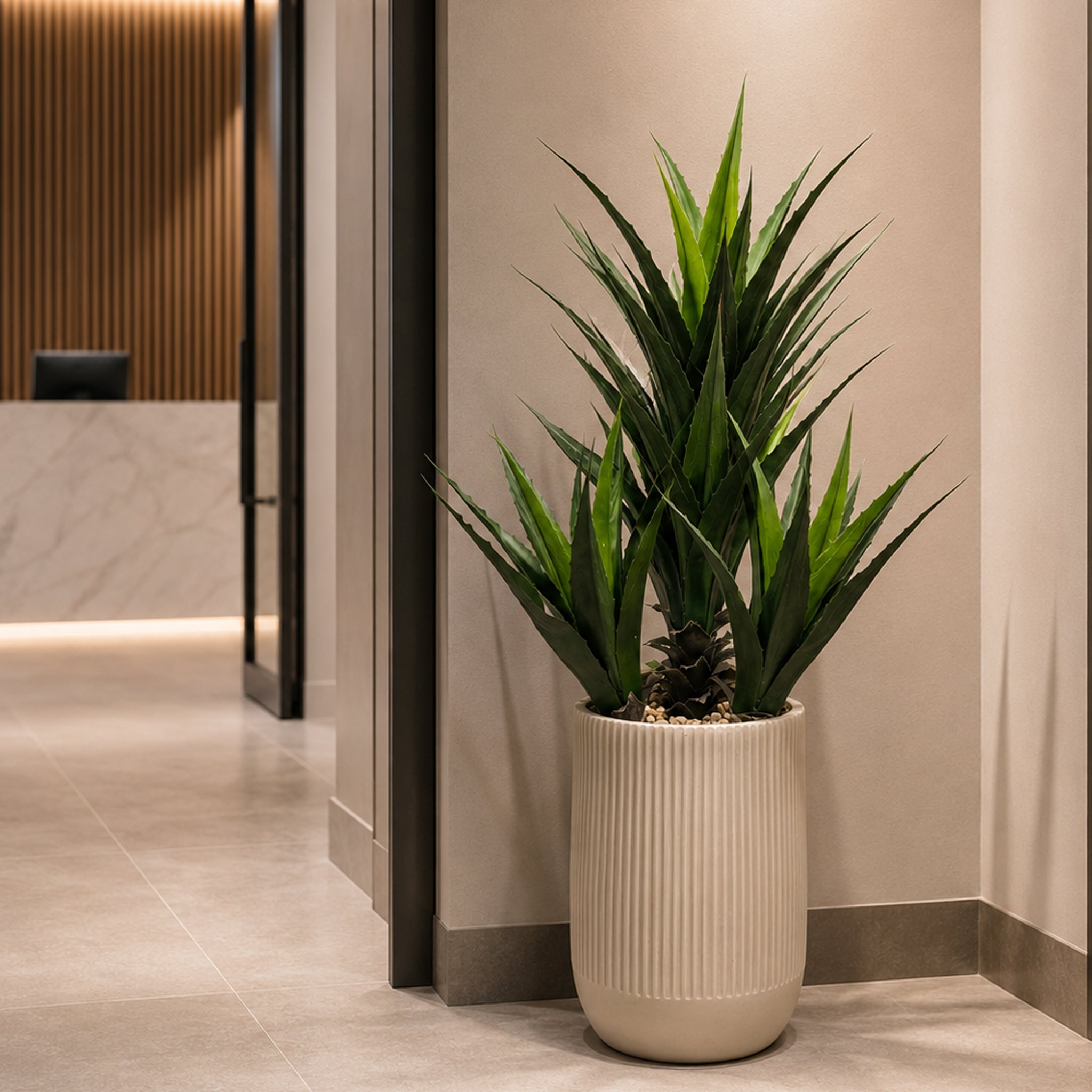 110 cm künstliche Agave, tropische Dekoration im Topf
