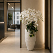 150cm White Orchid Potted Display Artificial