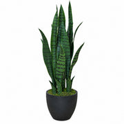 70cm Künstliche Sansevieria Dunkelgrün