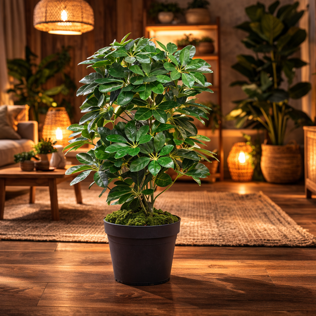55cm Green Artificial Schefflera Arboricola Plant