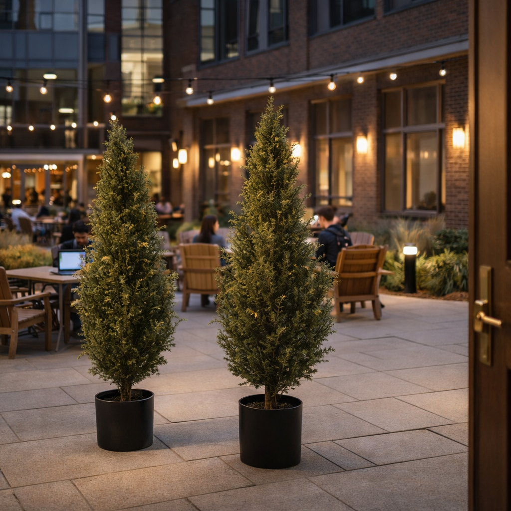 120cm Artificial Natural Look Cedar Tree