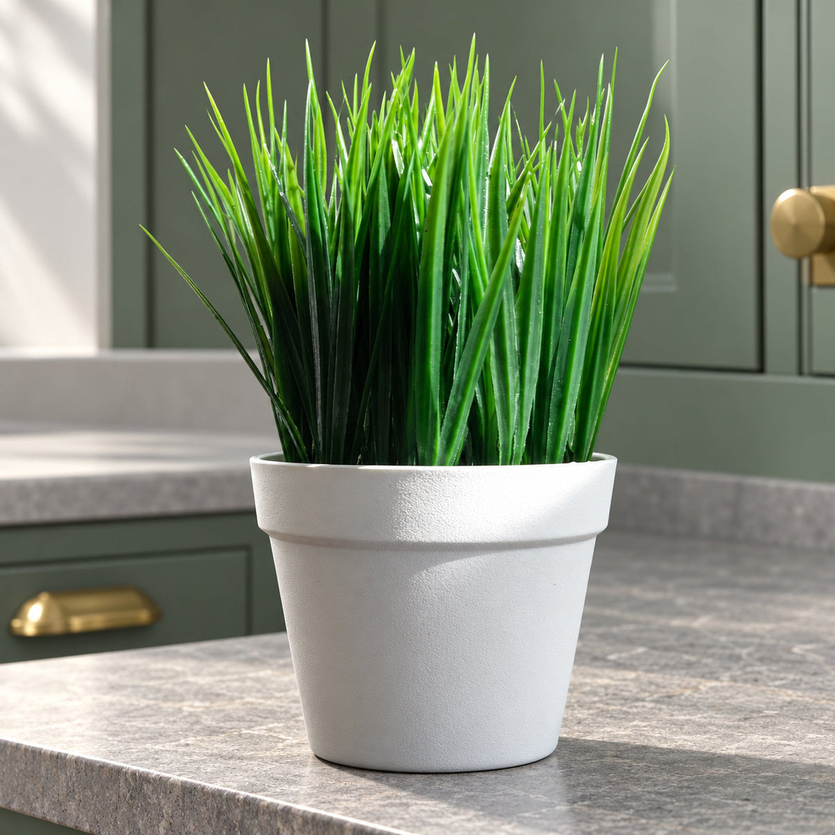 22cm Artificial Grass Plant Potted Mini Display