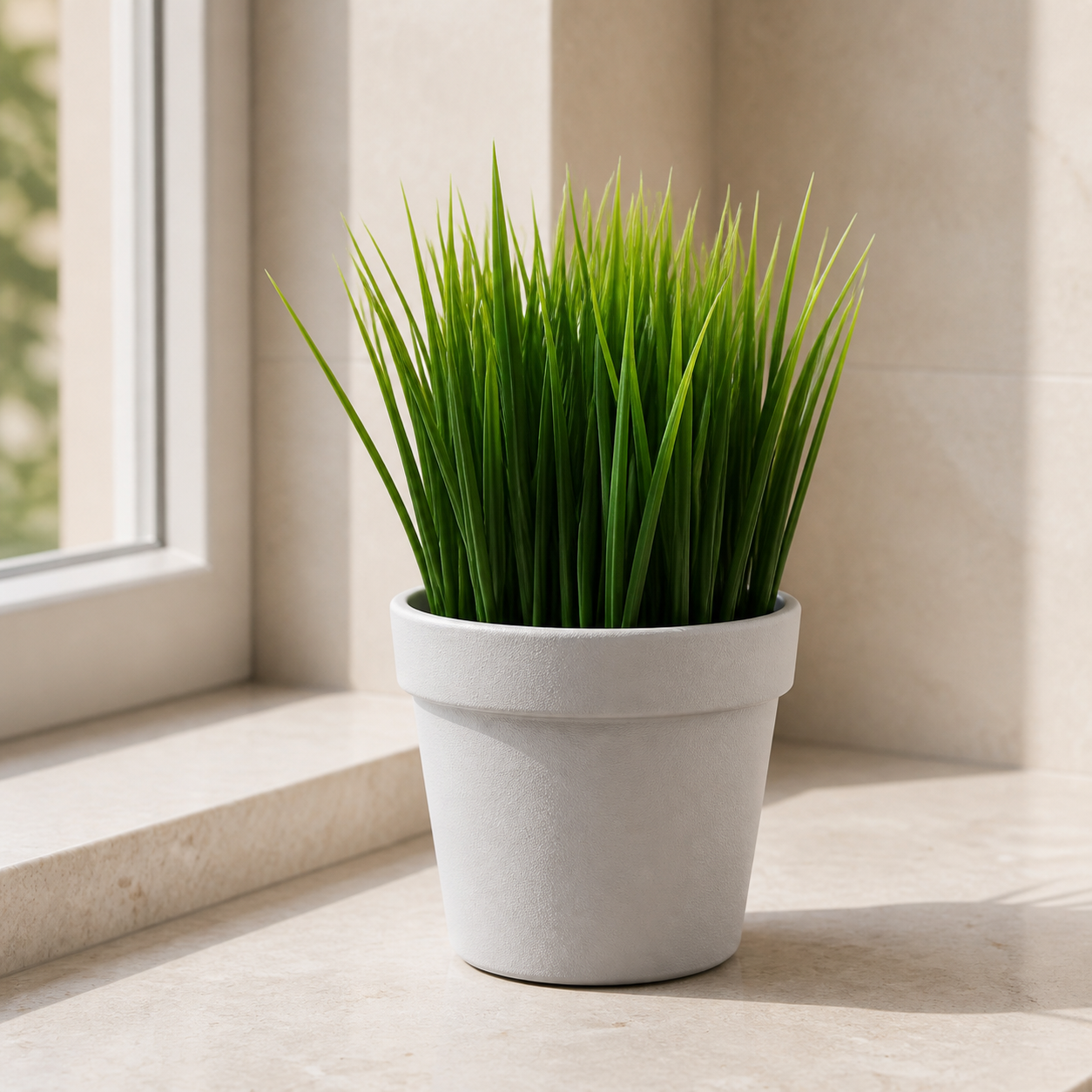 22cm Artificial Grass Plant Potted Mini Display