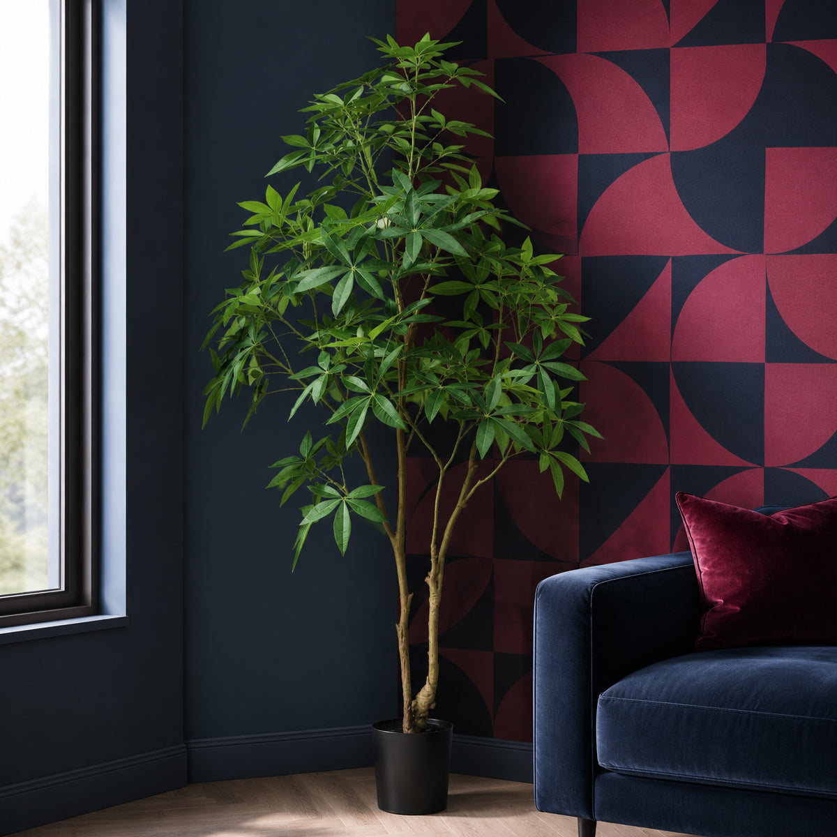 210cm Artificial Money Tree Pachira Realistic Faux Tree