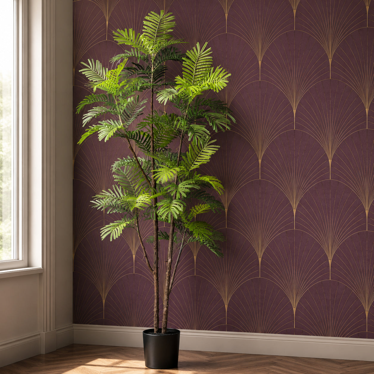 210cm stachelige Dattelpalme Realistischer Kunstbaum
