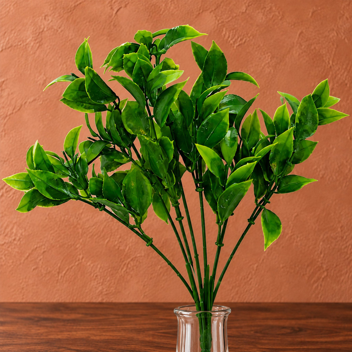 30cm Artificial Boxwood Leaf Foliage Spray Stem