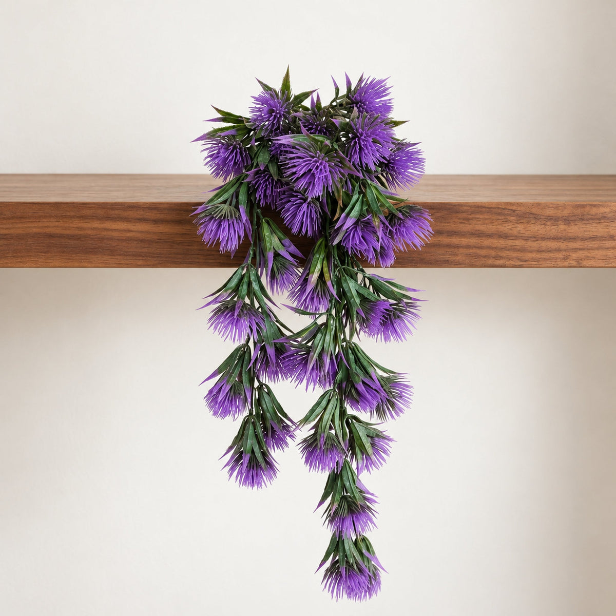75cm Artificial Thistle Trailing Hanging Plant Faux Floral