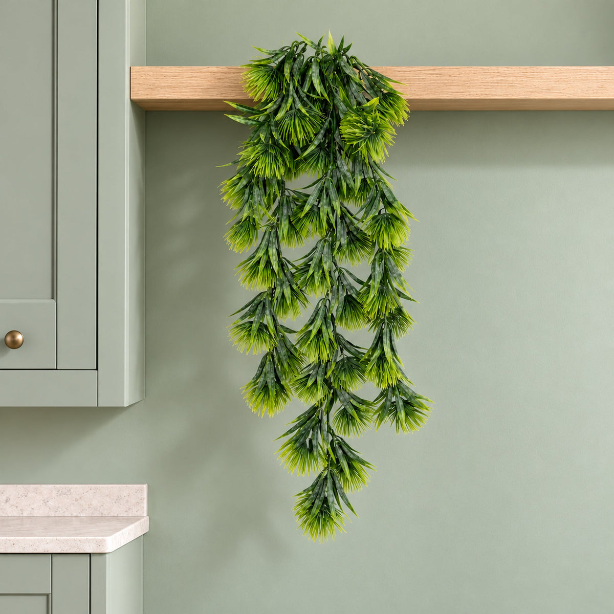 75cm Artificial Thistle Trailing Hanging Plant Faux Floral