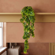 70cm Hanging Mini Artificial Monstera Leaf Plant