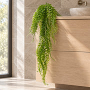 100cm Artificial Trailing Green Leaf Fern Plant - Wired Stems