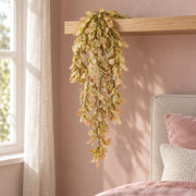 70cm Artificial Trailing Leaf Spray Stem - Dusty Pink and Cream
